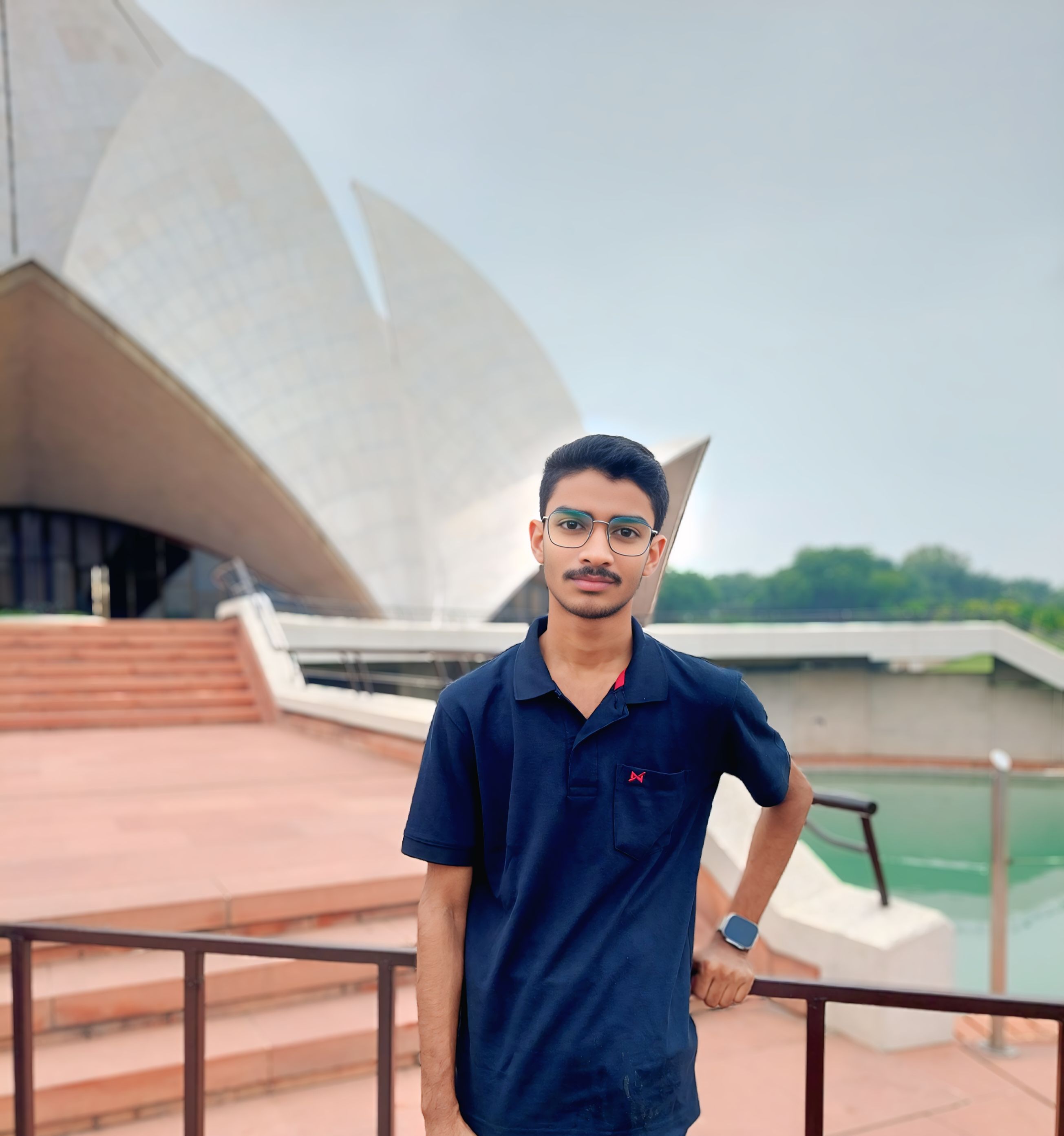 Anish Kushwaha at Lotus Temple Delhi